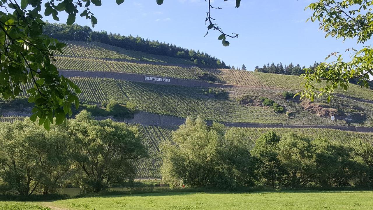 Ferienwohnung Altes Pfarrhaus Mit Flair Und Moselblick Brauneberg Exterior foto